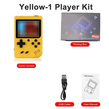 Portable Handheld Gaming Console | 3.0 Display | 400+ Built-in Games | Battery | Dual Player Option | TV Compatible 