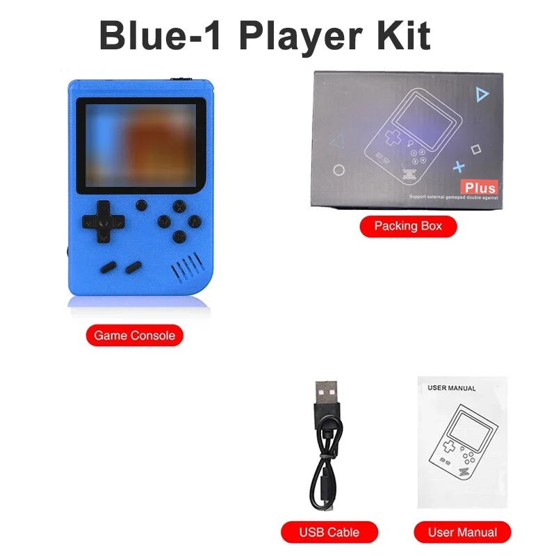 Portable Handheld Gaming Console | 3.0 Display | 400+ Built-in Games | Battery | Dual Player Option | TV Compatible 